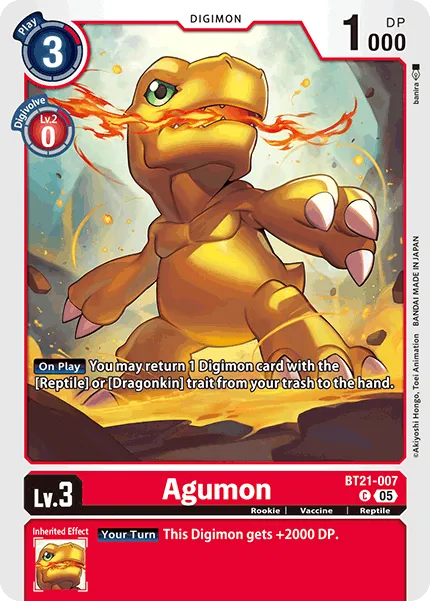 Agumon &mdash; Digimon Card Game card