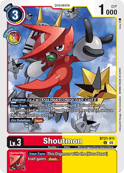 Shoutmon &mdash; Digimon Card Game card