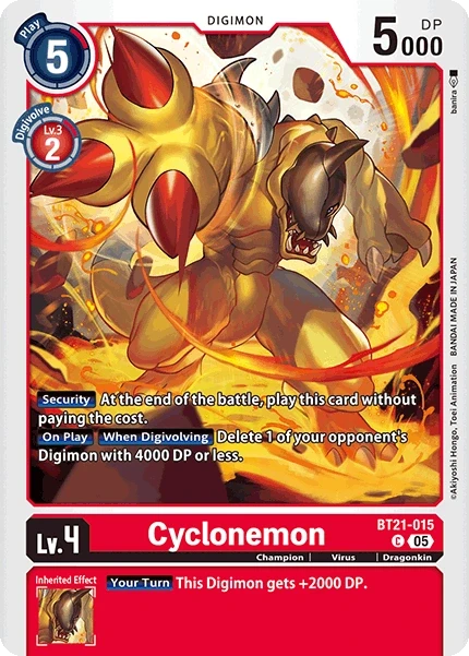 Cyclonemon &mdash; Digimon Card Game card
