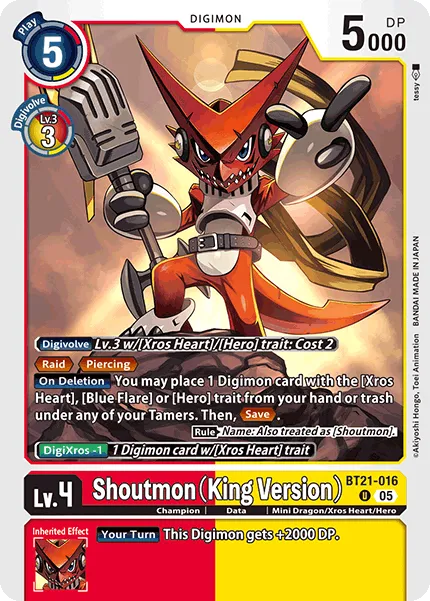 Shoutmon (King Version) &mdash; Digimon Card Game card
