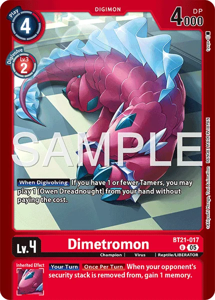Dimetromon &mdash; Digimon Card Game card