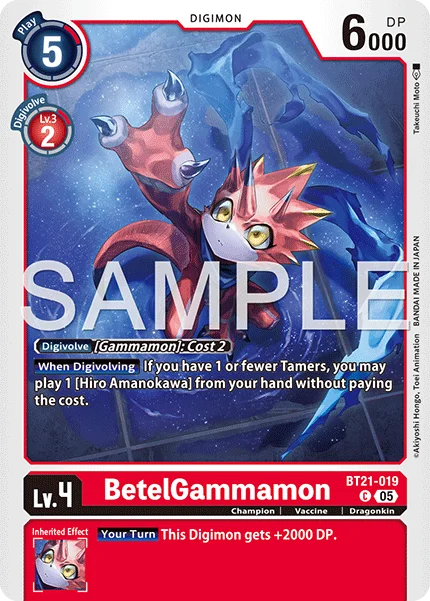 BetelGammamon &mdash; Digimon Card Game card