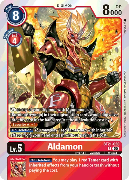 Aldamon &mdash; Digimon Card Game card