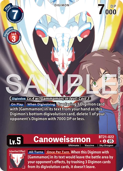 Canoweissmon &mdash; Digimon Card Game card