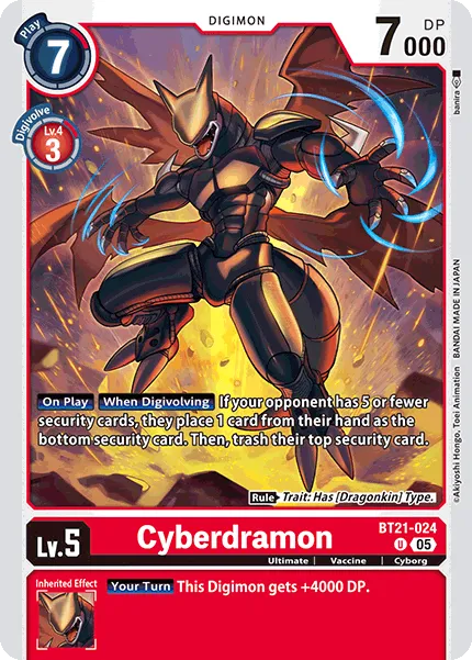 Cyberdramon &mdash; Digimon Card Game card