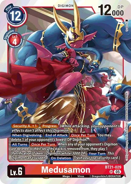 Medusamon &mdash; Digimon Card Game card