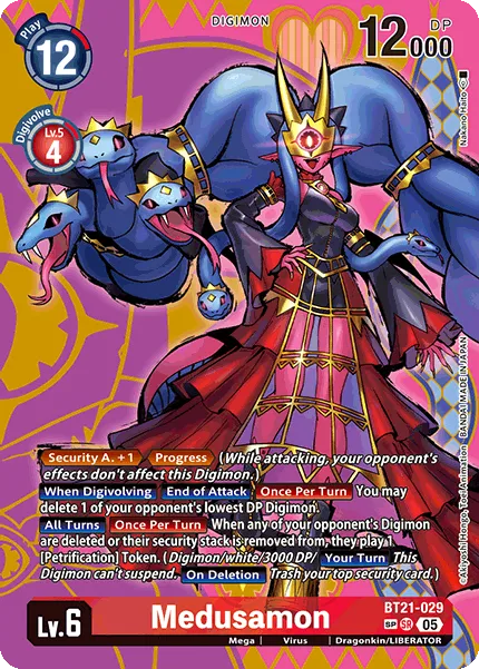 Medusamon &mdash; Digimon Card Game card