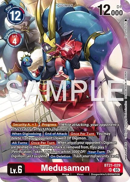 Medusamon &mdash; Digimon Card Game card