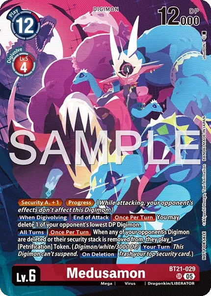 Medusamon &mdash; Digimon Card Game card