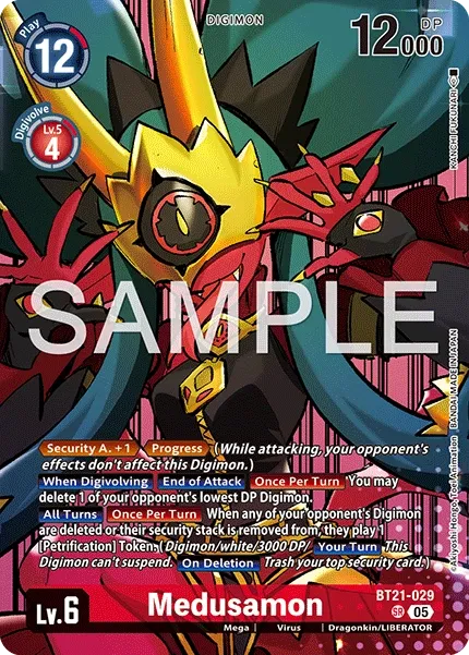 Medusamon &mdash; Digimon Card Game card