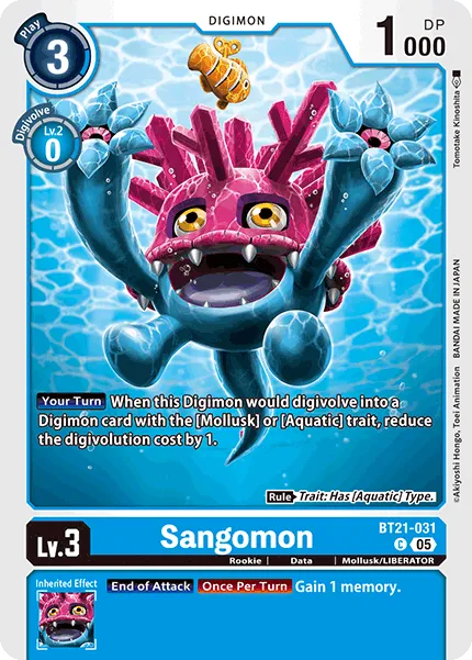 Sangomon &mdash; Digimon Card Game card