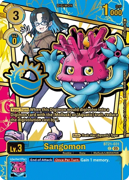 Sangomon &mdash; Digimon Card Game card