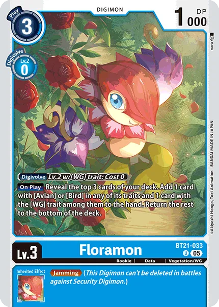 Floramon &mdash; Digimon Card Game card