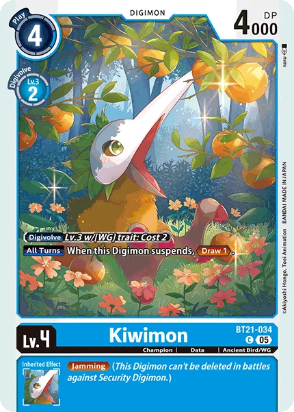 Kiwimon &mdash; Digimon Card Game card