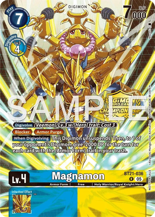Magnamon &mdash; Digimon Card Game card