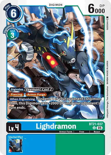 Lighdramon &mdash; Digimon Card Game card