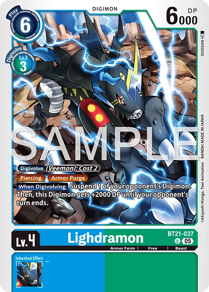 Lighdramon &mdash; Digimon Card Game card