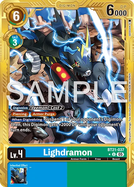 Lighdramon &mdash; Digimon Card Game card