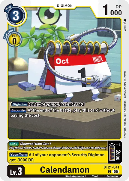 Calendamon &mdash; Digimon Card Game card