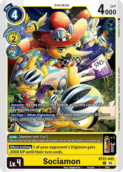 Sociamon &mdash; Digimon Card Game card