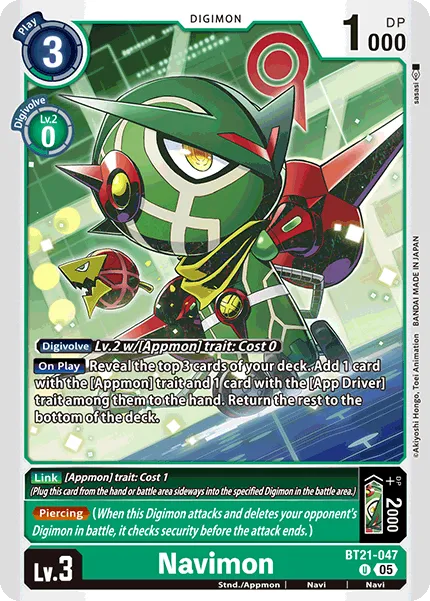 Navimon &mdash; Digimon Card Game card