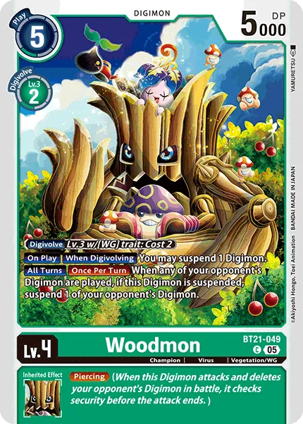Woodmon &mdash; Digimon Card Game card