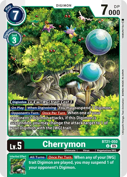 Cherrymon &mdash; Digimon Card Game card