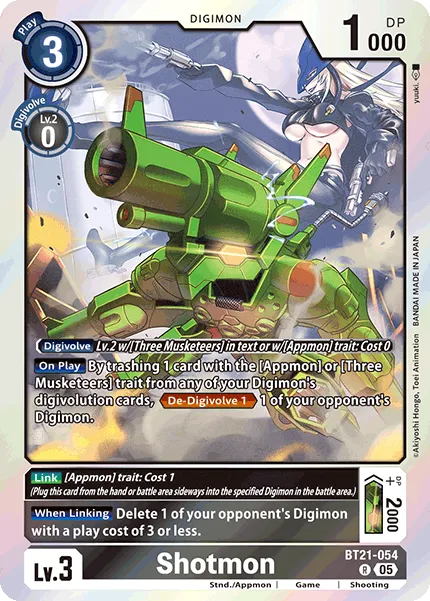 Shotmon &mdash; Digimon Card Game card
