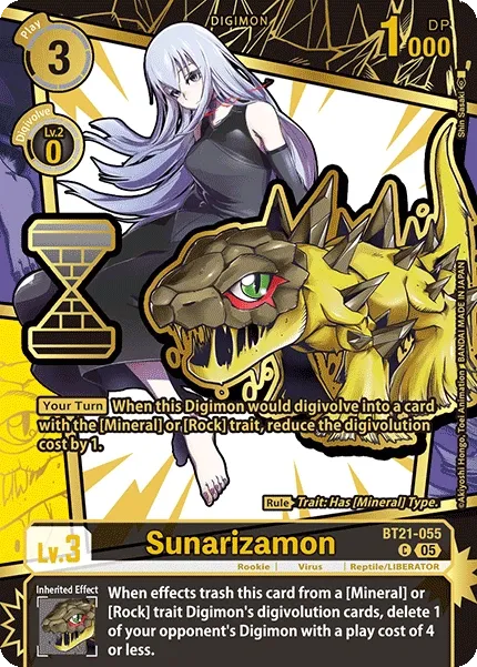 Sunarizamon &mdash; Digimon Card Game card