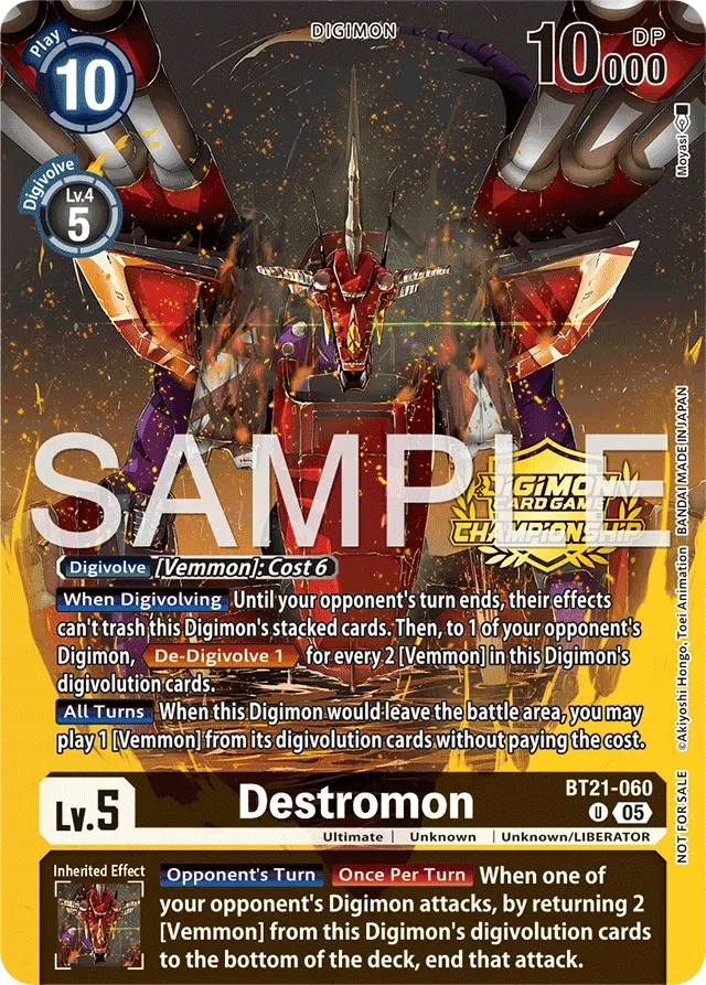 Destromon &mdash; Digimon Card Game card