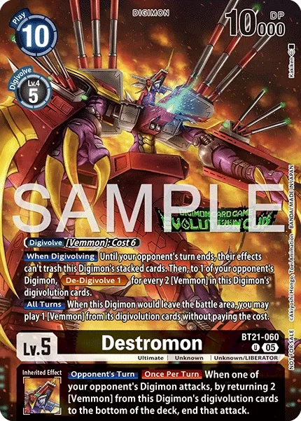 Destromon &mdash; Digimon Card Game card