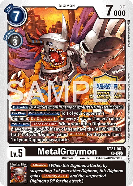 MetalGreymon &mdash; Digimon Card Game card
