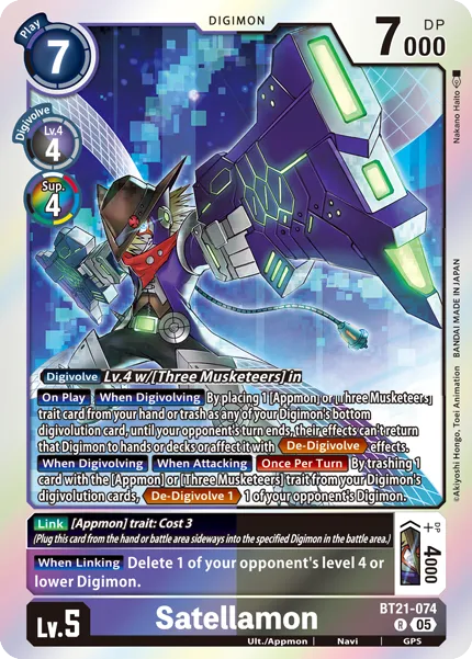 Satellamon &mdash; Digimon Card Game card