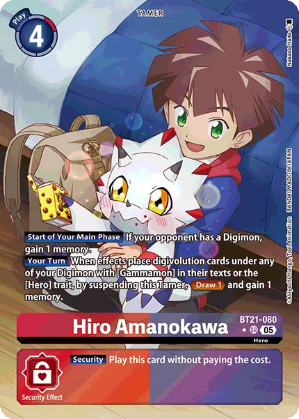 Hiro Amanokawa &mdash; Digimon Card Game card