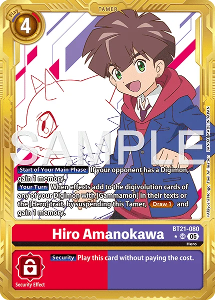 Hiro Amanokawa &mdash; Digimon Card Game card