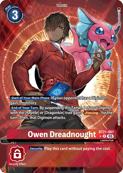 Owen Dreadnought &mdash; Digimon Card Game card