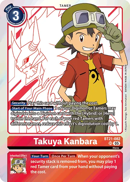Takuya Kanbara &mdash; Digimon Card Game card