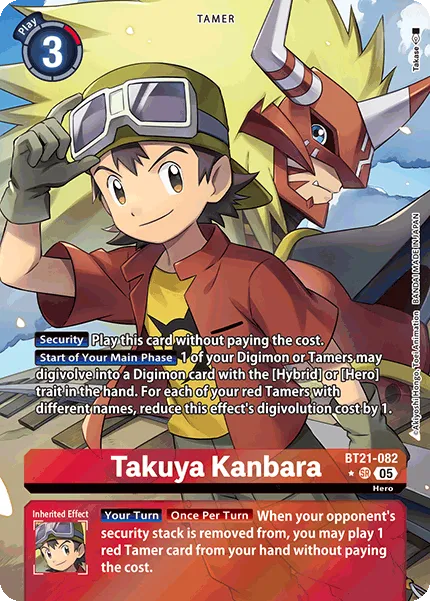 Takuya Kanbara &mdash; Digimon Card Game card