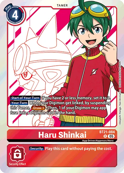 Haru Shinkai &mdash; Digimon Card Game card
