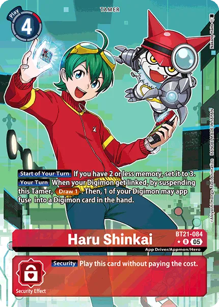 Haru Shinkai &mdash; Digimon Card Game card
