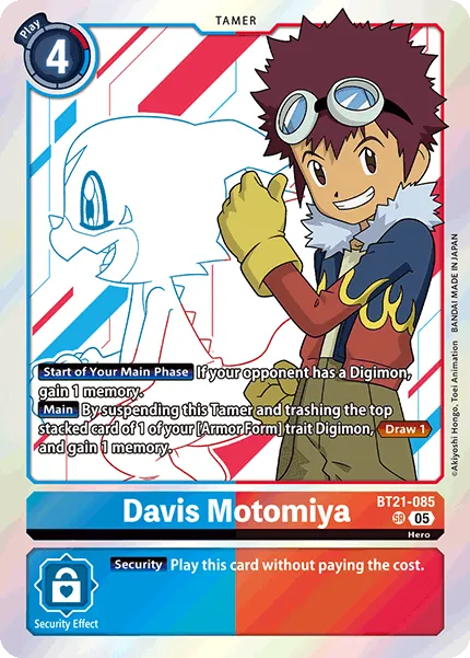 Davis Motomiya &mdash; Digimon Card Game card