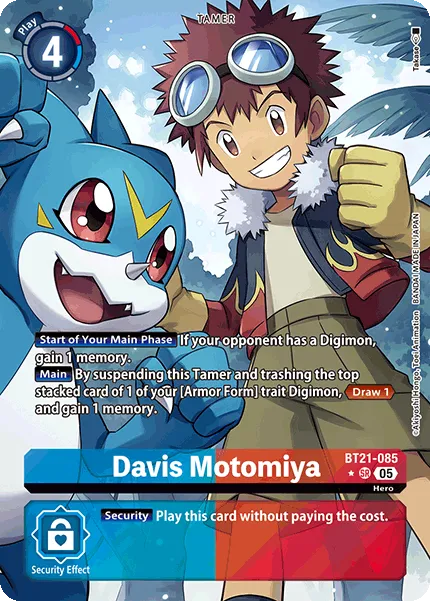 Davis Motomiya &mdash; Digimon Card Game card