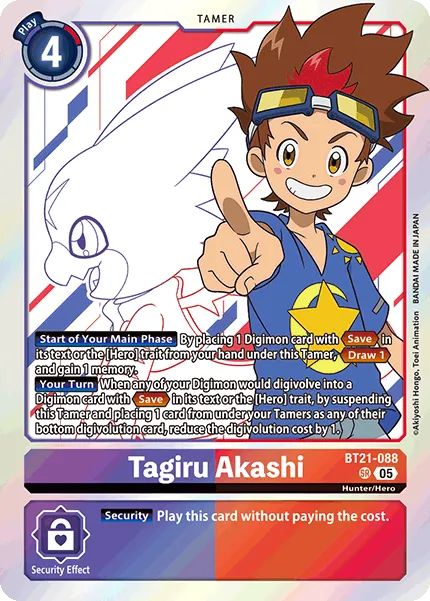 Tagiru Akashi &mdash; Digimon Card Game card