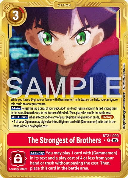 The Strongest of Brothers &mdash; Digimon Card Game card