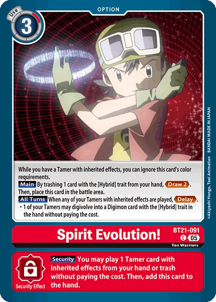 Spirit Evolution! &mdash; Digimon Card Game card