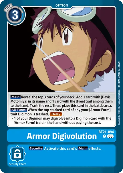 Armor Digivolution &mdash; Digimon Card Game card