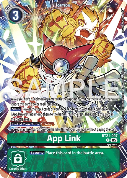 App Link &mdash; Digimon Card Game card