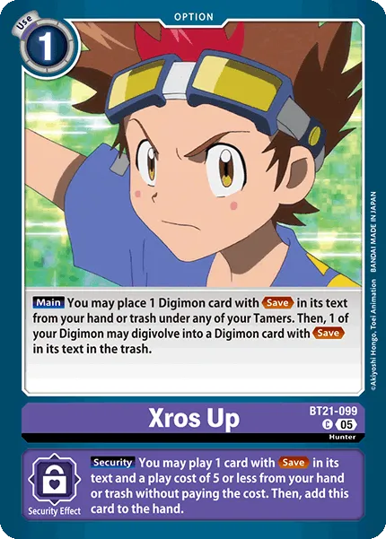Xros Up &mdash; Digimon Card Game card