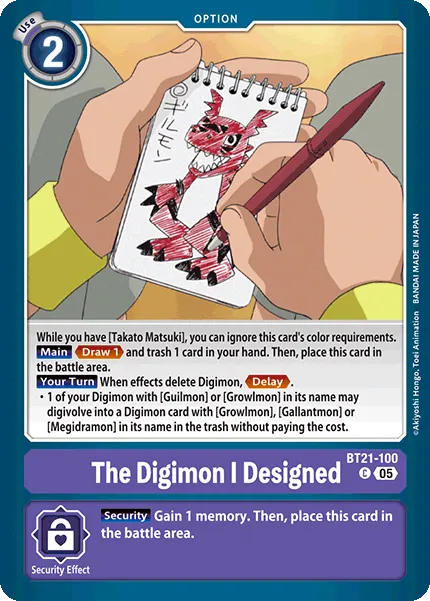 The Digimon I Designed &mdash; Digimon Card Game card