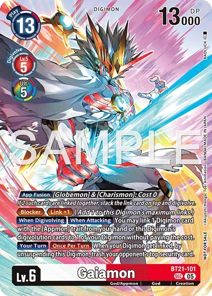 Gaiamon &mdash; Digimon Card Game card